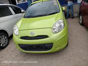 Eco-Friendly 2014 Nissan March Green: Compact Car for Modern Drivers for sale