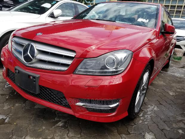 Red 2015 C200 Mercedes-Benz - Luxury Compact Executive Car