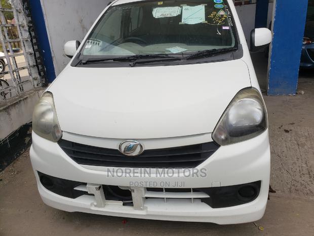 2015 Daihatsu Mira: Stylish White Hatchback, Perfect for Everyday Use