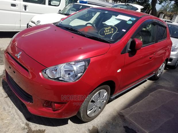 2015 Mitsubishi Mirage Red: Pre-Owned Compact Hatchback for Sale