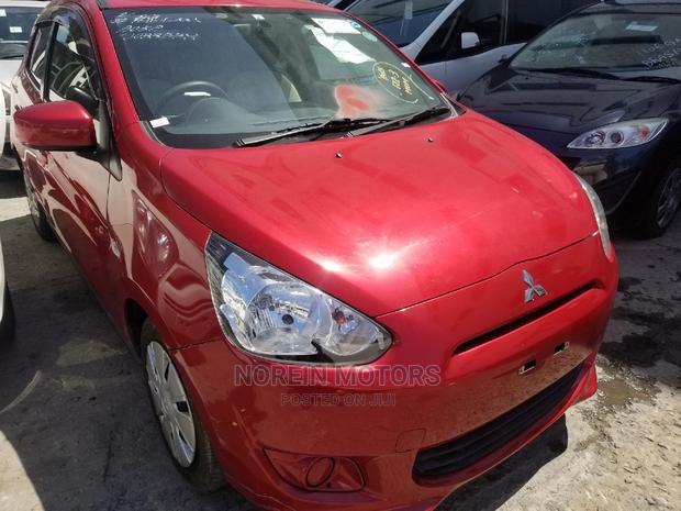2015 Mitsubishi Mirage Red: Pre-Owned Compact Hatchback for Sale