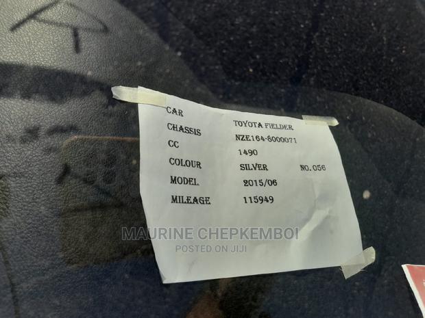 Toyota Corolla Fielder 2016 Silver