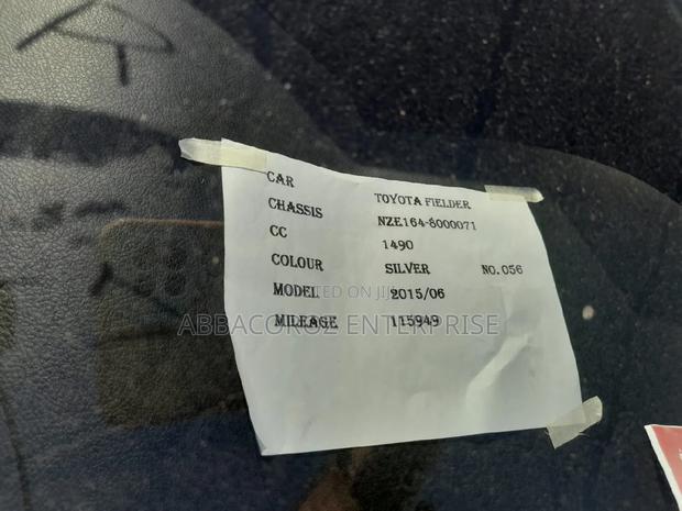 Toyota Corolla Fielder 2016 Silver