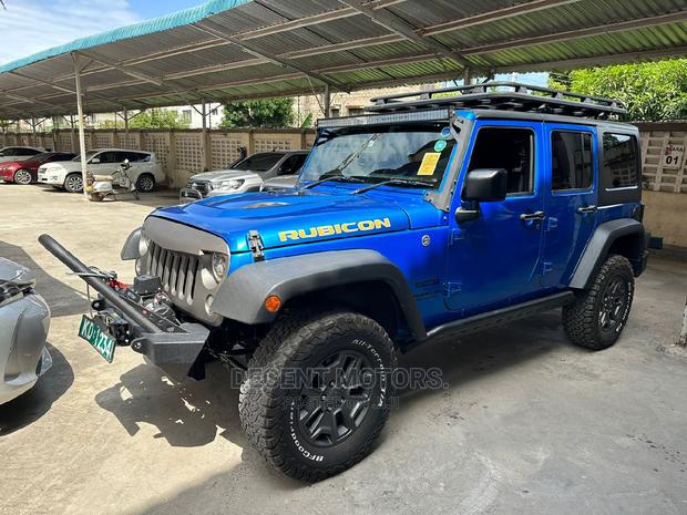 Quality Used: 2017 Blue Jeep Wrangler Rubicon 4x