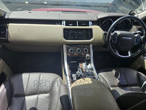 2016 Red Land Rover Range Rover Sport HSE 4x4 with 3.0L 6-cylinder engine and 8-speed automatic transmission