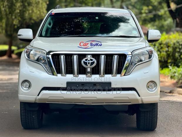 White 2016 Toyota Land Cruiser Prado 3.0 D-4D (172 HP) - Powerful Adventure Awaits