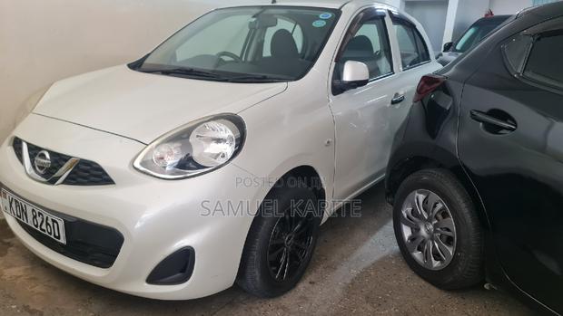 White 2016 Nissan March Hatchback - Affordable Used Car