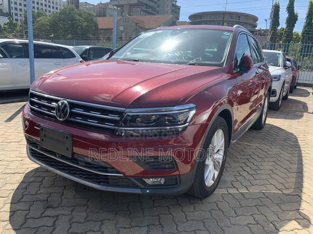 Burgundy Volkswagen Tiguan 2018 - Pre-owned SUV for Sale