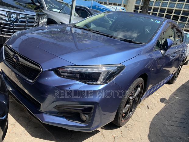Blue Subaru Impreza 2.0i Sport AWD Hatchback (2017)