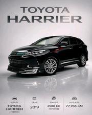 Toyota Harrier 2.5 Hybrid 4WD 2019 Black for sale
