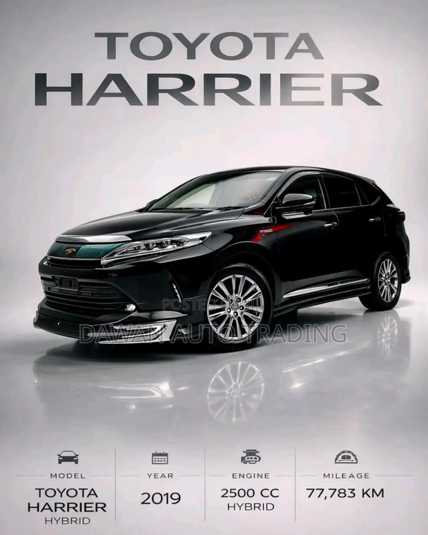 Toyota Harrier 2.5 Hybrid 4WD 2019 Black