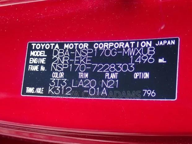 Toyota Sienta 1.5 FWD (6-seater) 2020 Red