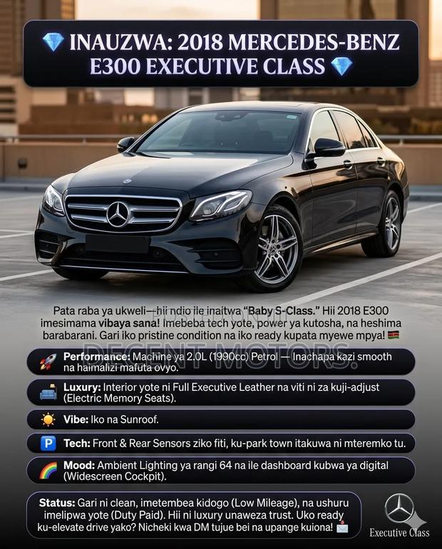 Mercedes-Benz E300 2018 Gray